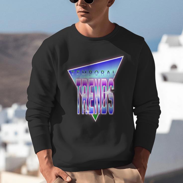 Temporal Trends Vaporwave Style Retro Nostalgia Look Unisex Sweatshirt Temporal Trends Vaporwave Style Retro Nostalgia Look Unisex Sweatshirt
