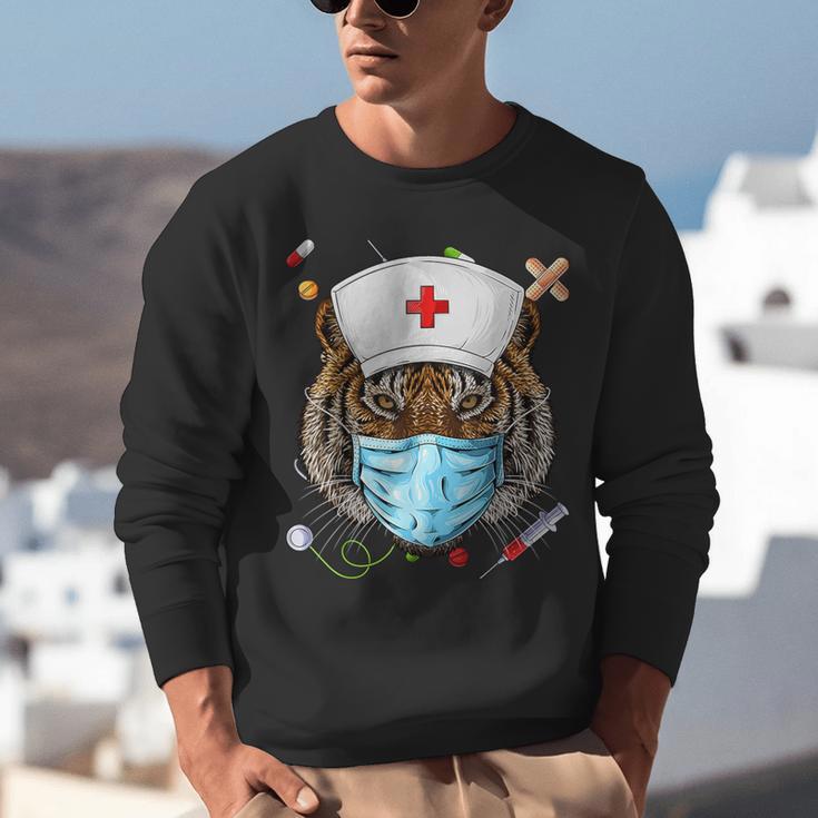Tiger Nurse RN ER Nursing School Graduation Unisex Sweatshirt