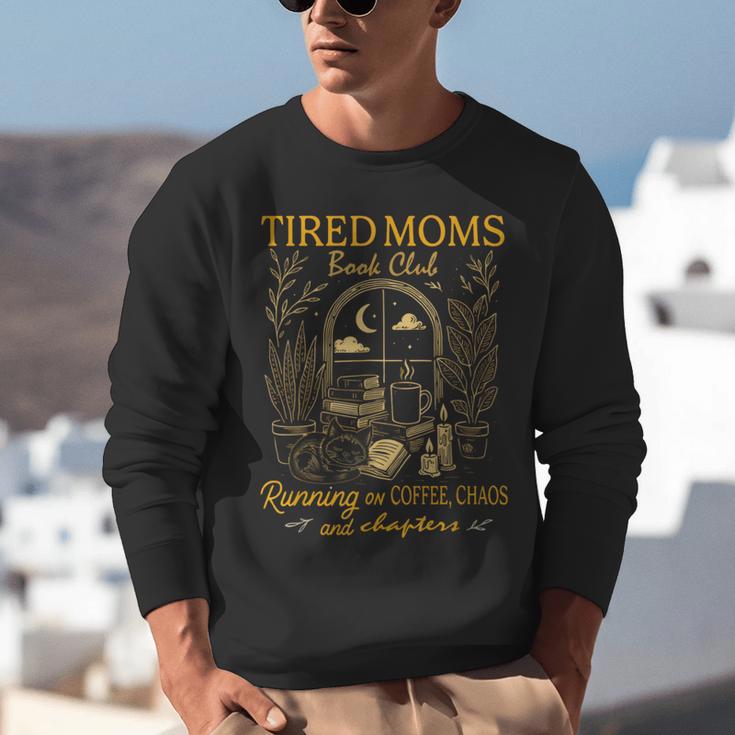 Tired Mom Club Bookish Things Booktrovert Book Lover Unisex Sweatshirt