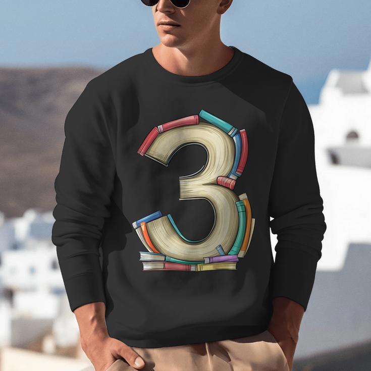 Toddler 3rd Birthday Books Themed 3 Year Old Boys Kids Girls Unisex Sweatshirt Toddler 3rd Birthday Books Themed 3 Year Old Boys Kids Girls Unisex Sweatshirt