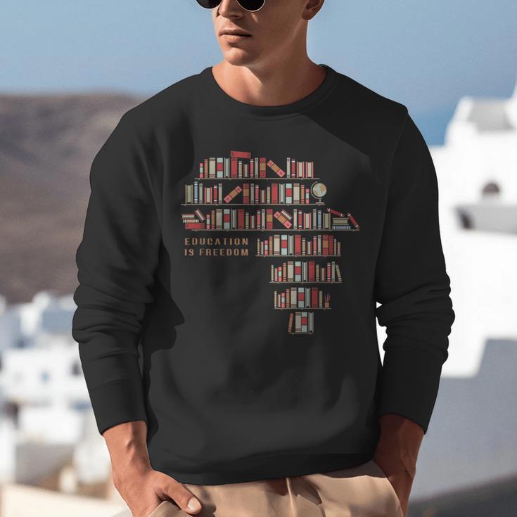 History Book Education Is Freedom Unisex Sweatshirt