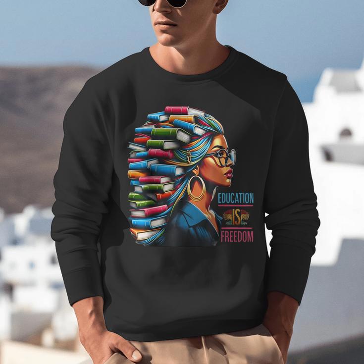 History Education Is Freedom Books Teacher Women Girls Unisex Sweatshirt History Education Is Freedom Books Teacher Women Girls Unisex Sweatshirt