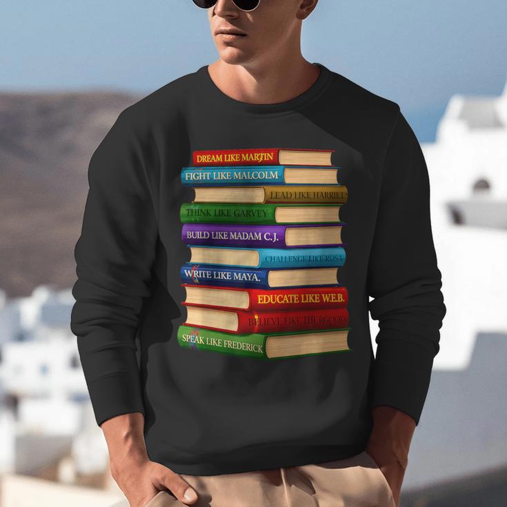 History Month Educated Black Leaders Reading Books Unisex Sweatshirt History Month Educated Black Leaders Reading Books Unisex Sweatshirt