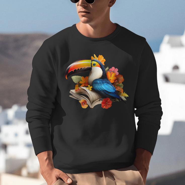 Toucan Reading Book Unisex Sweatshirt