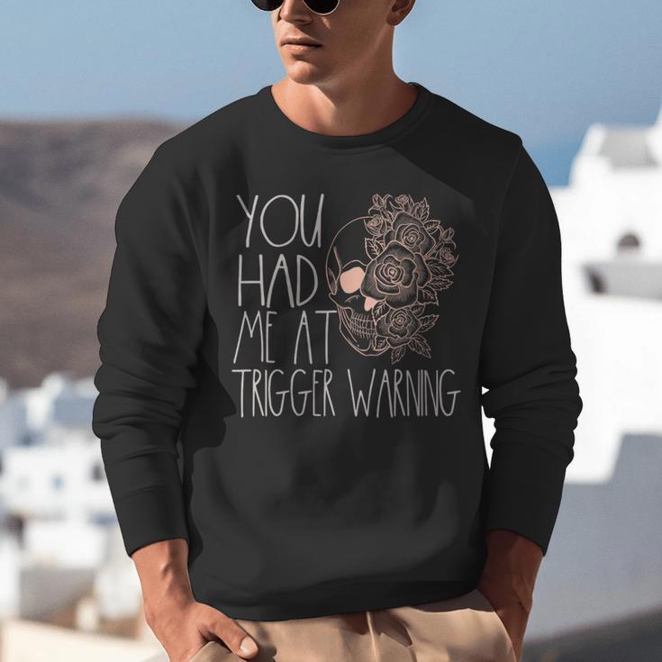 Trigger Warning Dark Romance Reader Smut Spicy Book Merch Unisex Sweatshirt Trigger Warning Dark Romance Reader Smut Spicy Book Merch Unisex Sweatshirt