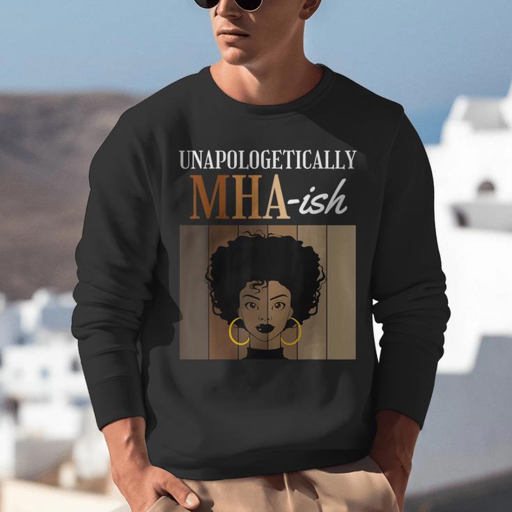Unapologetically MHA-Ish Student Graduation Afro Unisex Sweatshirt