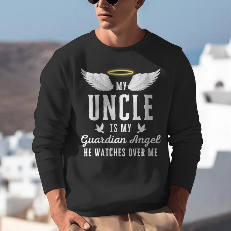 My Uncle Is My Guardian Angel In Loving Memorial Memory Tee Unisex Sweatshirt