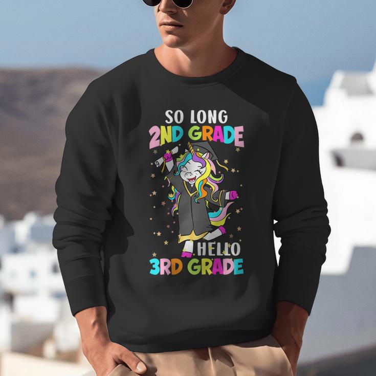 Unicorn So Long 2nd Grade Hello 3rd Grade Graduation Unisex Sweatshirt