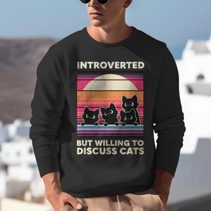 Unique Art For Introverted Cat Fans -Adults Cat Humorous Introvert Small Unisex Sweatshirt Unique Art For Introverted Cat Fans -Adults Cat Humorous Introvert Small Unisex Sweatshirt
