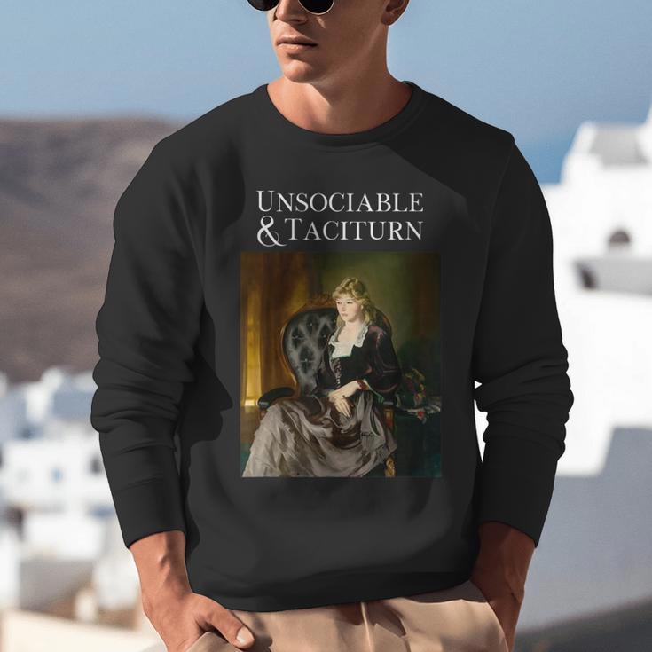 Unsociable And Taciturn Jane Austin Quote Book Classic Lit Unisex Sweatshirt Unsociable And Taciturn Jane Austin Quote Book Classic Lit Unisex Sweatshirt