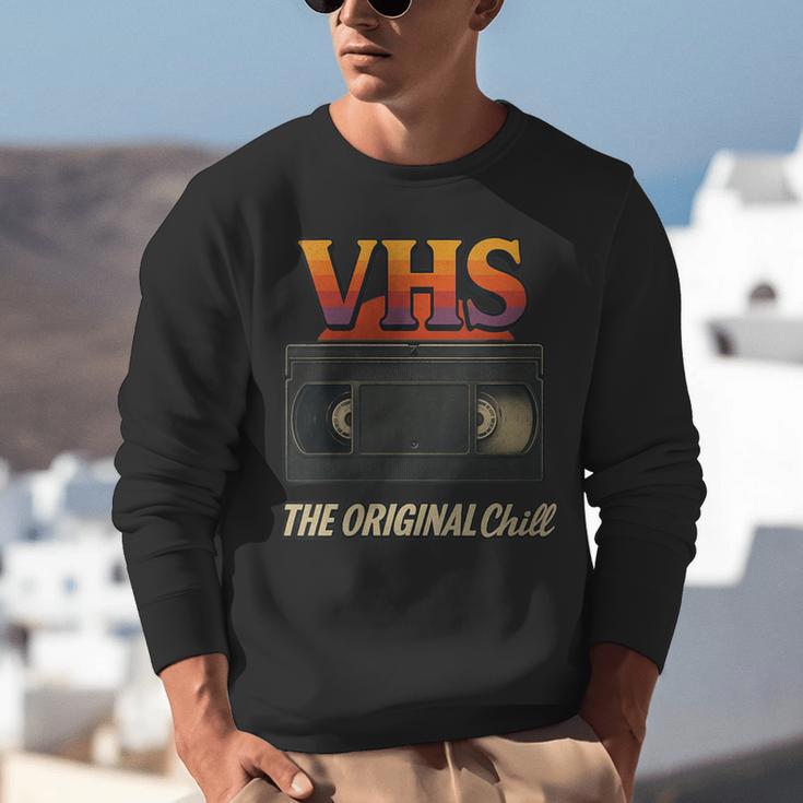 VHS Tape Nostalgia Old School Technology Humor Unisex Sweatshirt