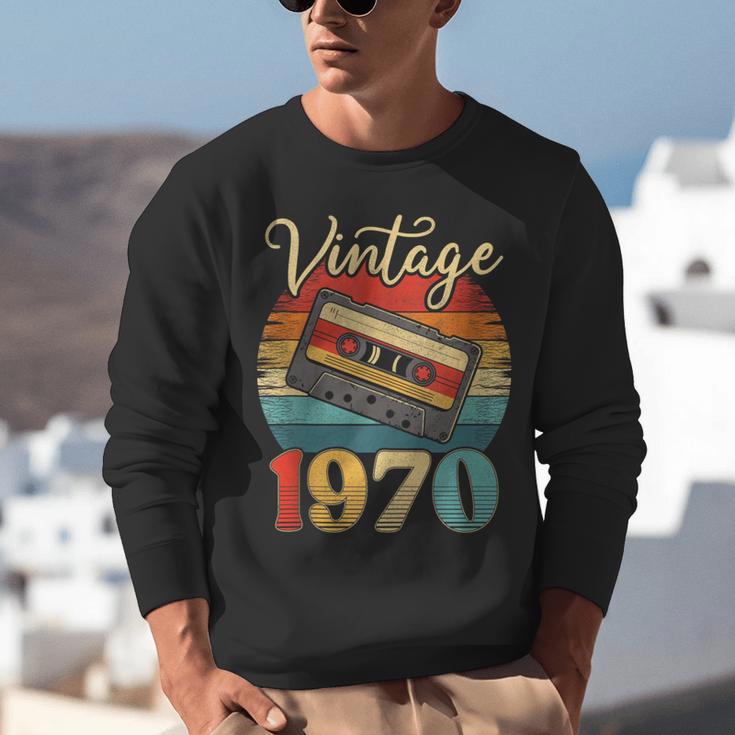 Vintage 1970 Retro Cassette Tape 70s Born Nostalgia Birthday Unisex Sweatshirt Vintage 1970 Retro Cassette Tape 70s Born Nostalgia Birthday Unisex Sweatshirt