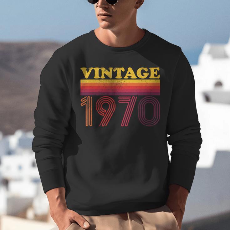 Vintage 1970 Retro Style 70's Born Nostalgia Vibes Birthday Unisex Sweatshirt Vintage 1970 Retro Style 70's Born Nostalgia Vibes Birthday Unisex Sweatshirt