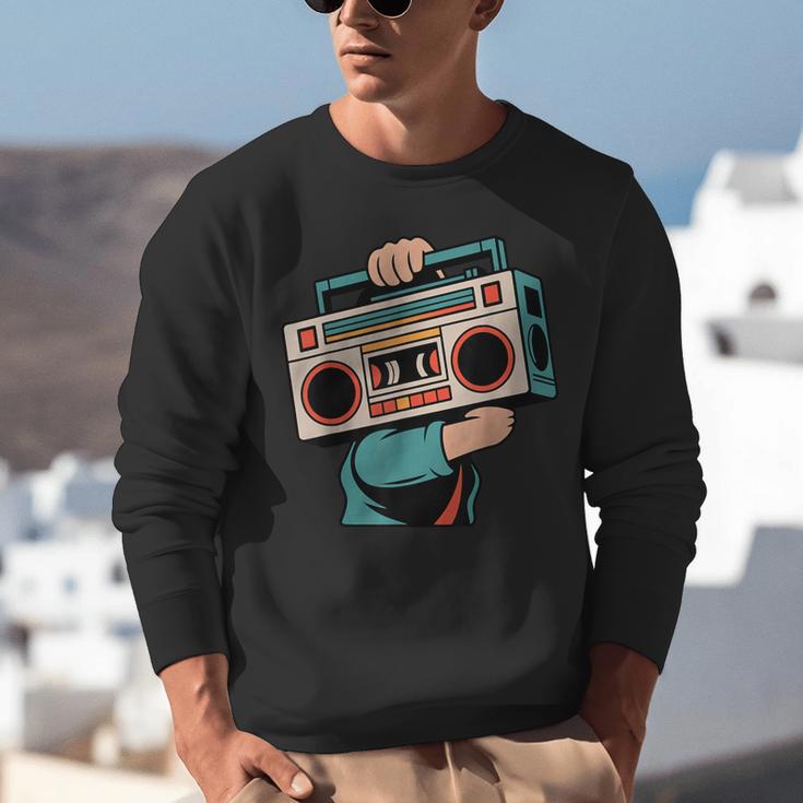Vintage 80s 90s Retro Boombox Music Hip Hop Nostalgia Party Unisex Sweatshirt Vintage 80s 90s Retro Boombox Music Hip Hop Nostalgia Party Unisex Sweatshirt
