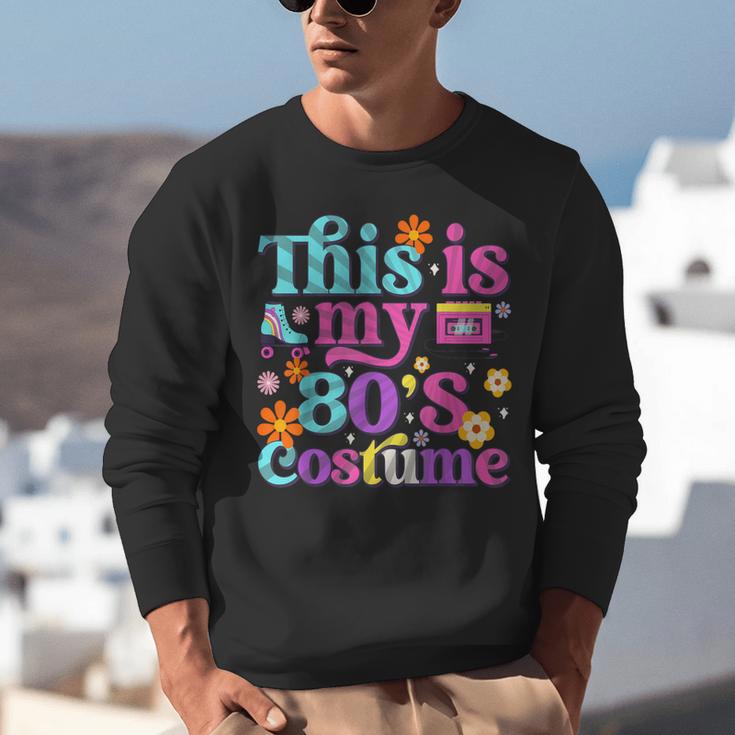 Vintage 80s Costume Nostalgia 1980s Fashion Cute Girls Women Unisex Sweatshirt