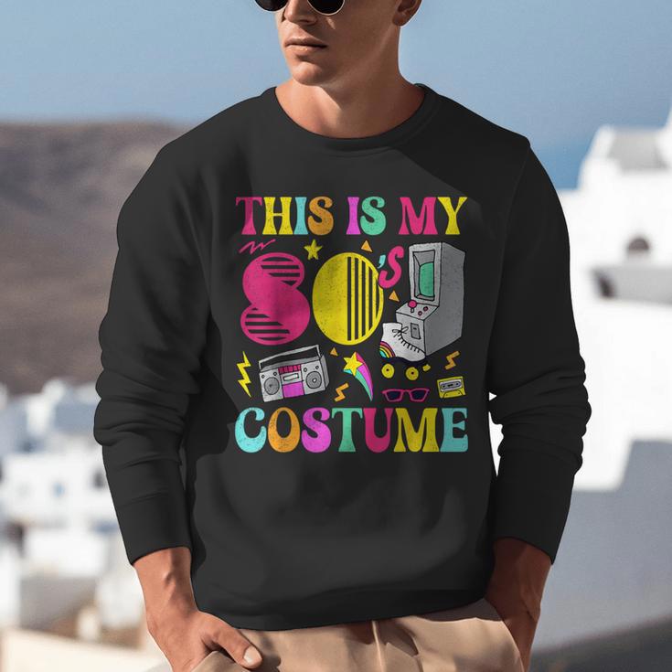 Vintage 80s Vibes Costume Nostalgia 1980s Fashion Cassette Unisex Sweatshirt