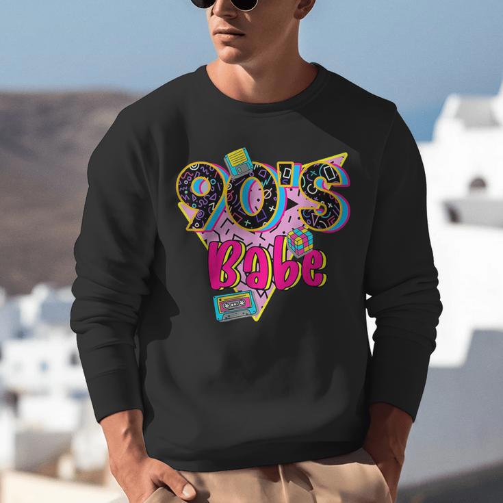 Vintage 90's Babe Party Back To 90s Cassette Nostalgia Unisex Sweatshirt