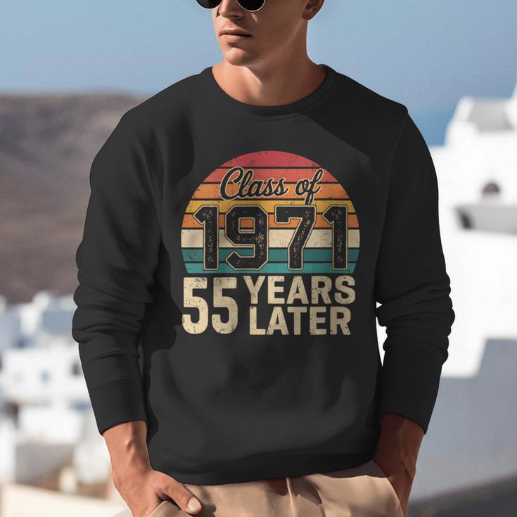 Vintage Class Of 1971 55 Years Later Reunion 55th Graduation Unisex Sweatshirt