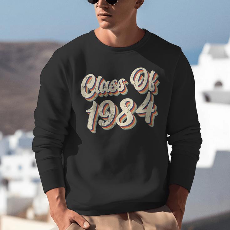 Vintage Class Of 1984 40th Reunion High School Graduation 84 Unisex Sweatshirt