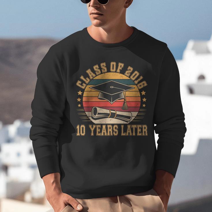 Vintage Class Of 2016 10 Years Later Reunion 10th Graduation Unisex Sweatshirt