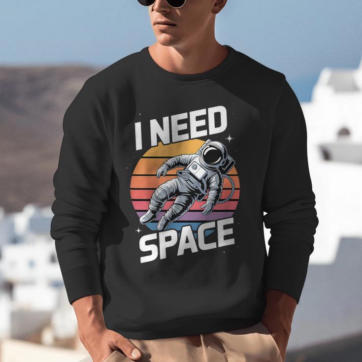 Vintage Space For Introverts I Need Space Unisex Sweatshirt Vintage Space For Introverts I Need Space Unisex Sweatshirt