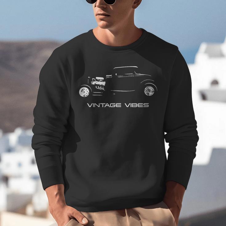 Vintage Vibes Automotive Nostalgia Classic Hotrod Car Unisex Sweatshirt Vintage Vibes Automotive Nostalgia Classic Hotrod Car Unisex Sweatshirt