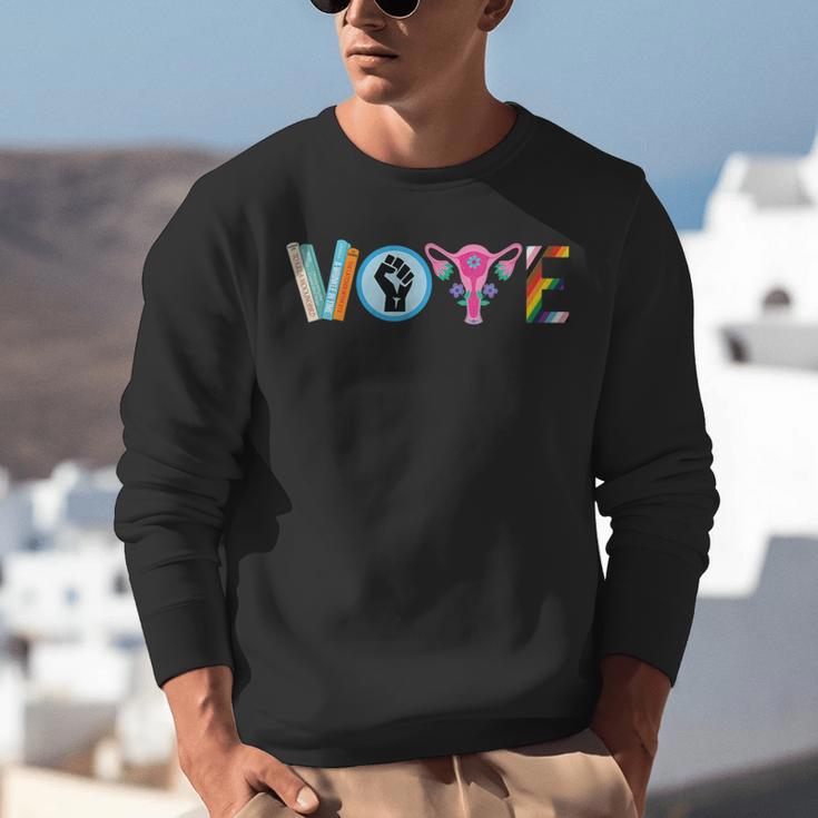 Vote Reproductive Right BLM Political Activism Lgbtq Book Unisex Sweatshirt Vote Reproductive Right BLM Political Activism Lgbtq Book Unisex Sweatshirt