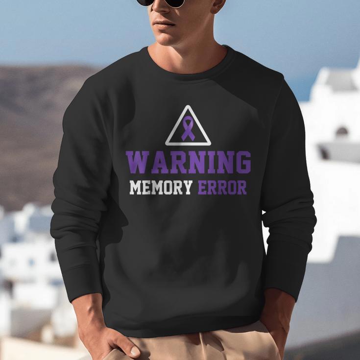 Warning Memory Error Fun Alzheimer Awareness Men Women Unisex Sweatshirt