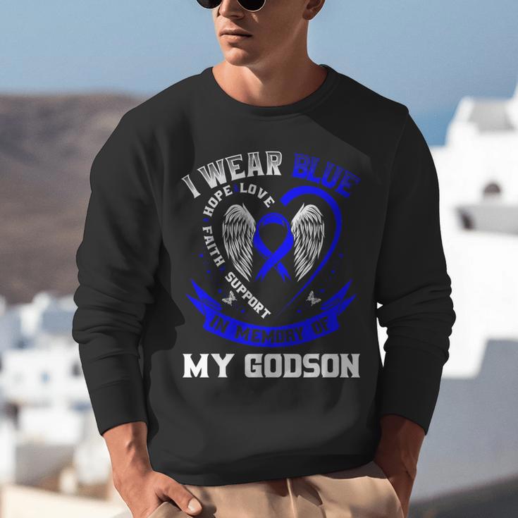 Wear Blue In Memory Of Godson Colon Cancer Awareness Shirts Unisex Sweatshirt