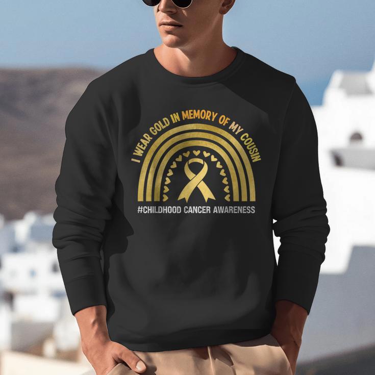 I Wear Gold In Memory Of My Cousin Unisex Sweatshirt
