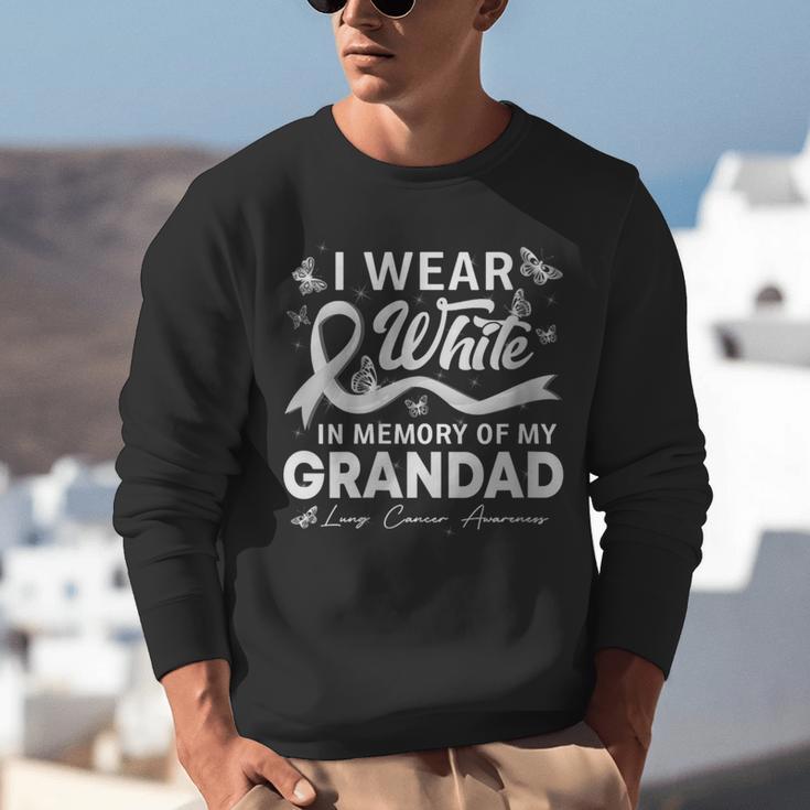 I Wear In Memory Of My Grandad Lung Cancer Unisex Sweatshirt I Wear In Memory Of My Grandad Lung Cancer Unisex Sweatshirt