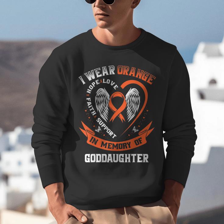 I Wear Orange In Memory Of My Goddaughter Leukemia Cancer Unisex Sweatshirt I Wear Orange In Memory Of My Goddaughter Leukemia Cancer Unisex Sweatshirt