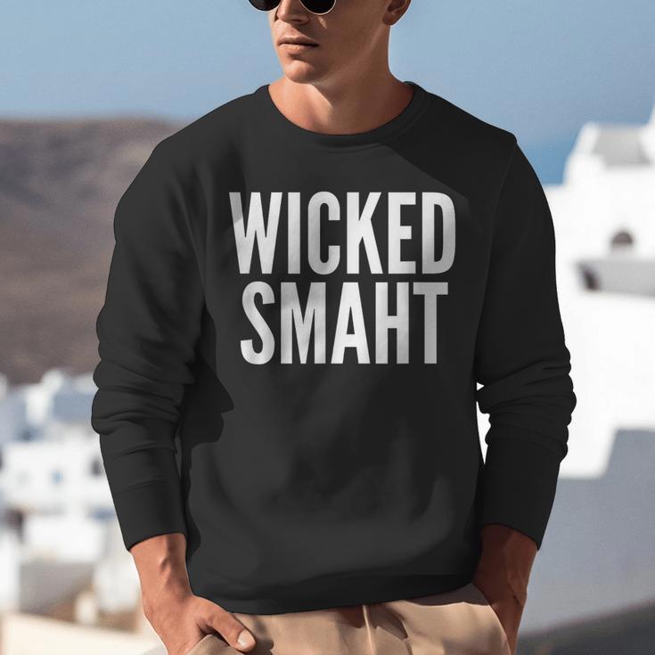 Wicked Smaht Boston Accent Graduation Tee Unisex Sweatshirt