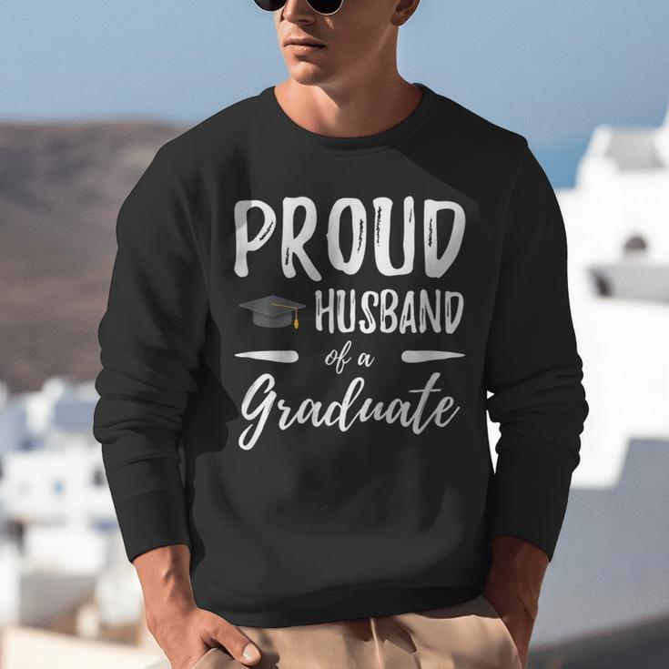 Wife's Graduation Shirt 2018 Proud Husband Of a Graduate Unisex Sweatshirt