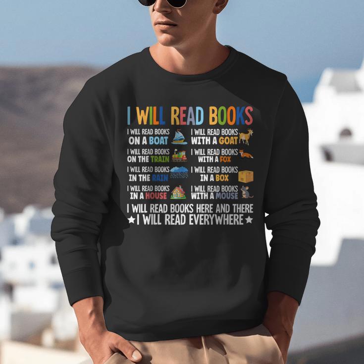 I Will Read Books On A Boat Fun Reading Lover Unisex Sweatshirt