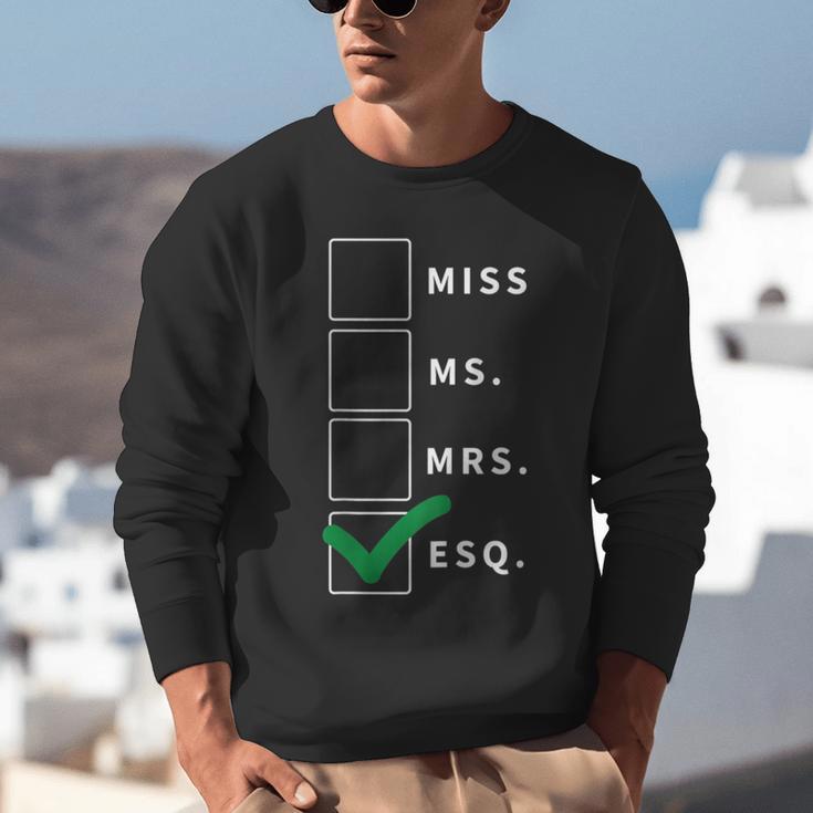Woman Law School Lawyer Graduation Attorney Unisex Sweatshirt
