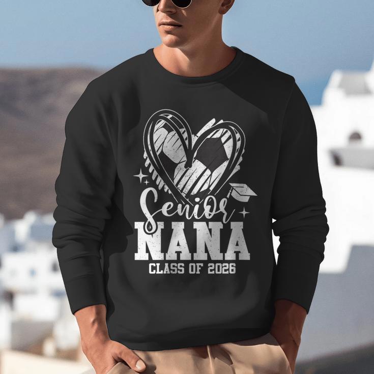 Women's Senior Nana Class Of 2026 Soccer Graduation Heart Unisex Sweatshirt