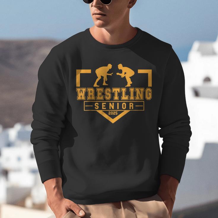 Wrestling Senior Night Wrestling Senior 2025 Graduation 17 Unisex Sweatshirt