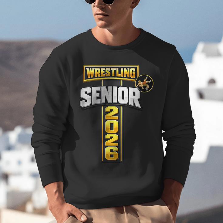 Wrestling Senior Night Senior 2026 Faith Cross Graduation Unisex Sweatshirt