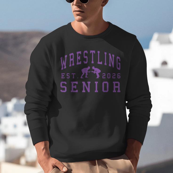 Wrestling Senior Night Wrestling Senior 2026 Graduation 84 Unisex Sweatshirt