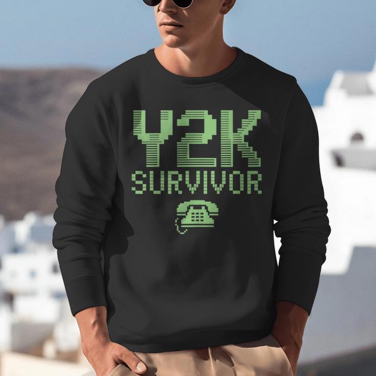 Y2K Survivor 2000s Nostalgia Retro Vintage Nostalgic Unisex Sweatshirt