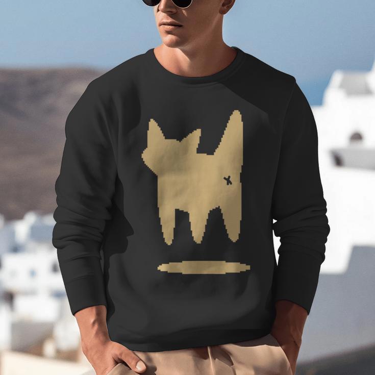 Yk2 Cat With Tomboy Tail 90s Nostalgia Downtown Indie Unisex Sweatshirt