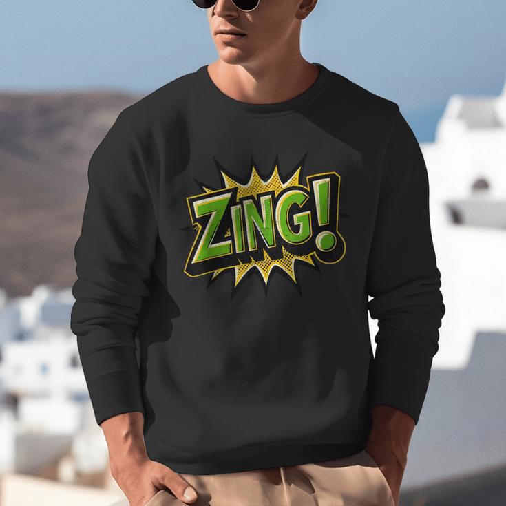 ZING Comic Book Retro Artwork – Cartoon Collector Unisex Sweatshirt