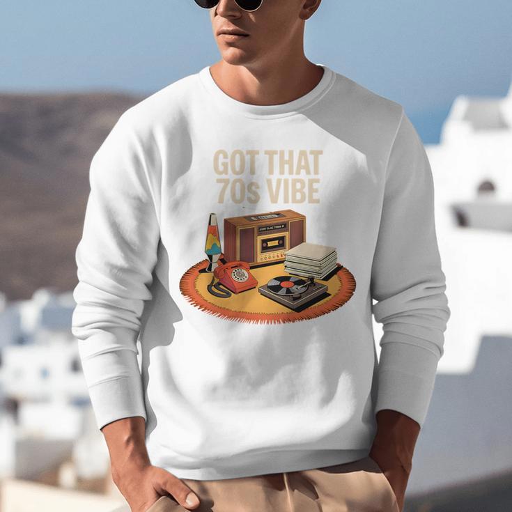 1970s 70s Reunion Nostalgia Memories Music School Grew Up Premium Tri-Blend Unisex Sweatshirt
