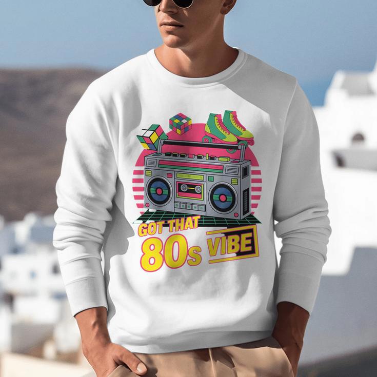1980s 80s Reunion Nostalgia Memories Music School Grew Up Premium Tri-Blend Unisex Sweatshirt