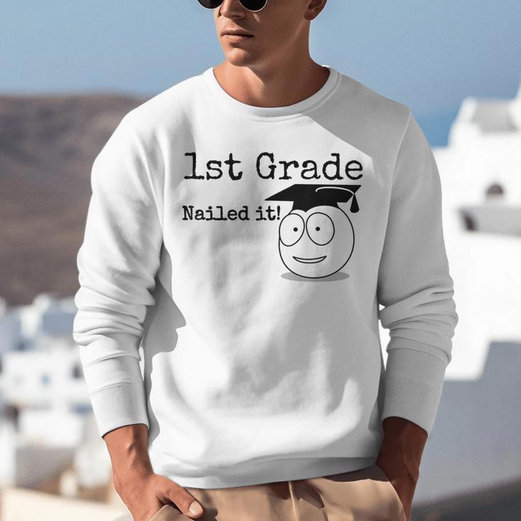 1st Grade Nailed It Kids Graduation TShirt Second Grade Unisex Sweatshirt