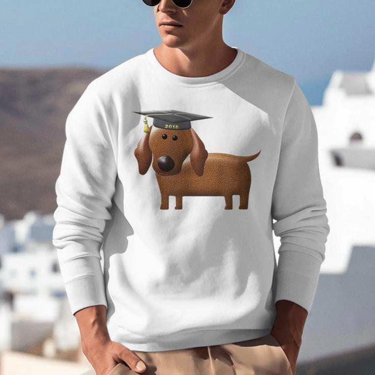 2018 Dog Graduation Shirt Dachshund Graduation For Men Women Kids Unisex Sweatshirt