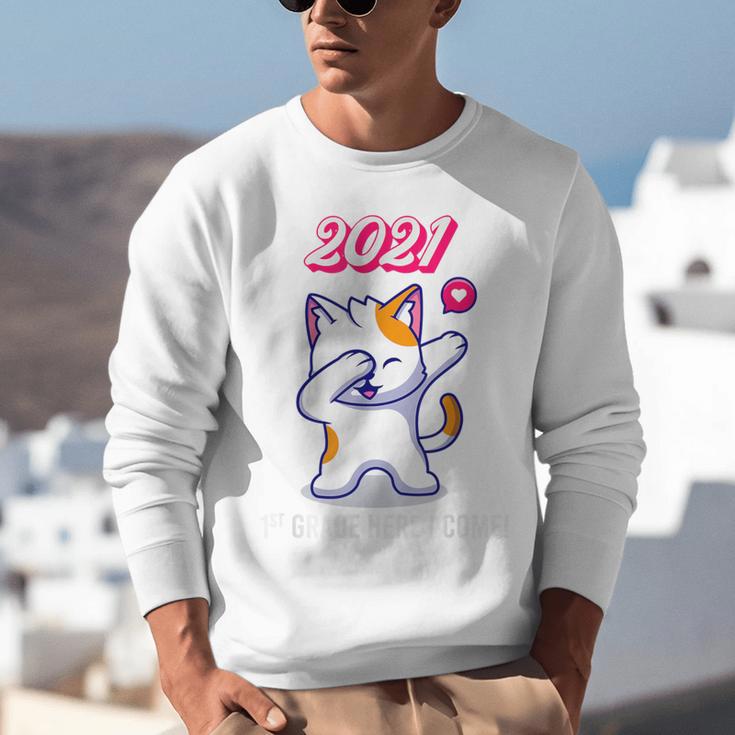2021 Kindergarden Graduation Celebration Dapping Cat For Men Women Kids Unisex Sweatshirt