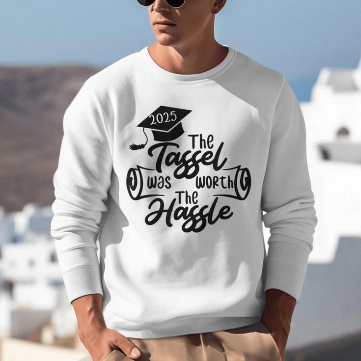 2025 Graduation The Tassel Was Worth The Hassle University Unisex Sweatshirt