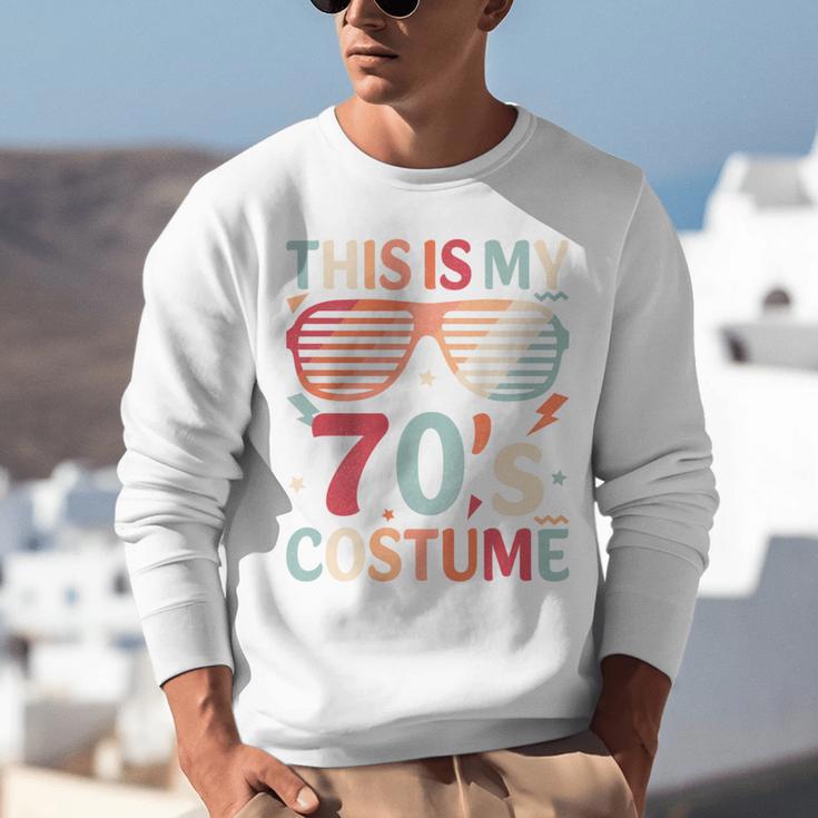 This Is My 70s Costume Vintage Style Nostalgia 1970s Retro Unisex Sweatshirt